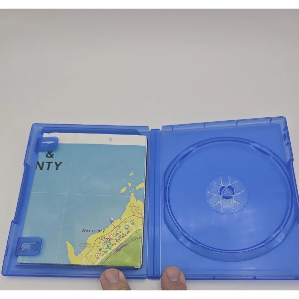 Grand Theft Auto V PS4 PlayStation 4 CASE MAP & MANUAL ONLY **NO GAME DISC**